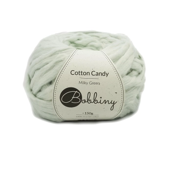 Cotton Candy Bobbiny - wata cukrowa w taśmie MILKY GREEN 150g